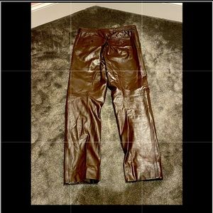 Saks fifth Avenue vintage 90s leather pants